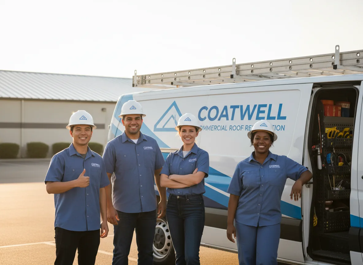 Commercial roof coating company in Marienthal, KS